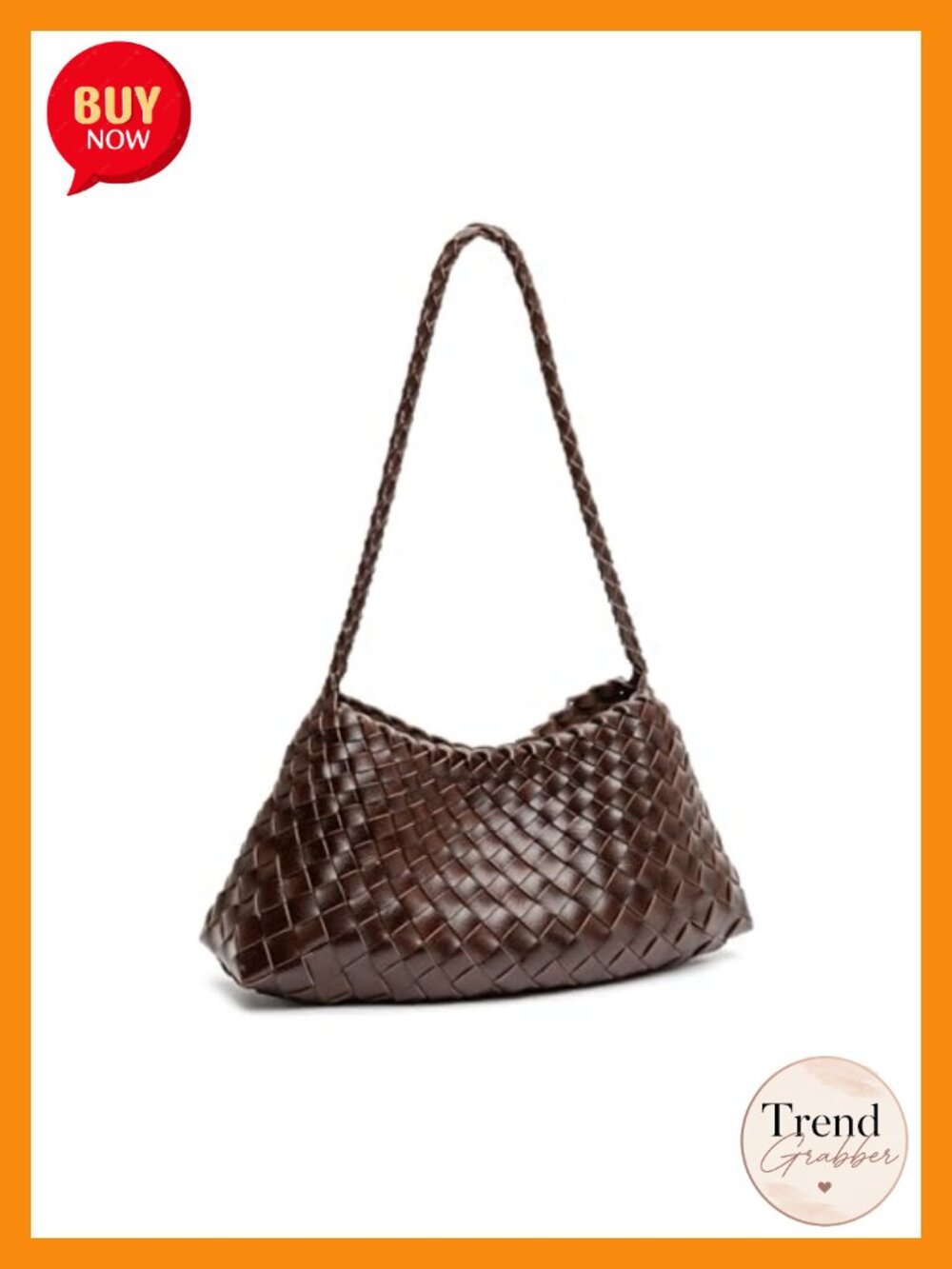 Women's Woven Vegan Leather Hobo Shoulder Bag Small Trendy Purse